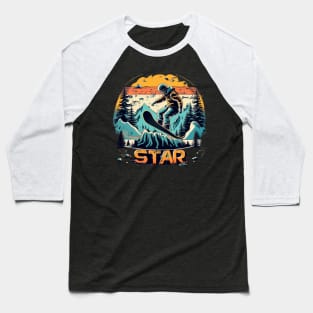 Snowboarding Baseball T-Shirt
